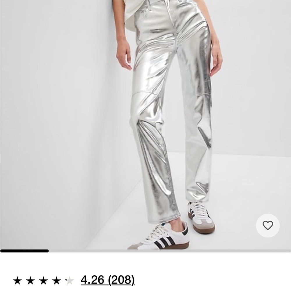 Gap Silver Metallic Pants